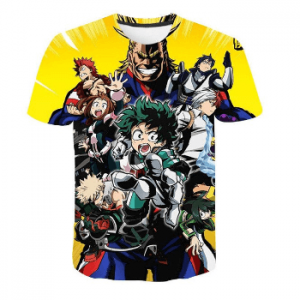 T-Shirt My Hero Academia Académie Héroïque