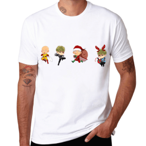 T-Shirt One Punch Man Saitama Noël