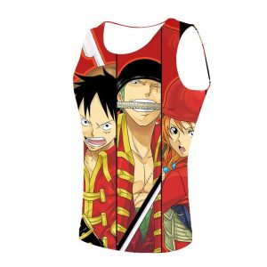 Débardeur One Piece Luffy Zoro et Nami