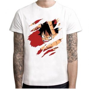 T-Shirt One Piece Luffy Fight