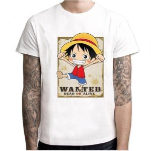 T-Shirt One Piece Luffy Wanted