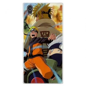 Coque Naruto Sony Minato, Kakashi et Naruto