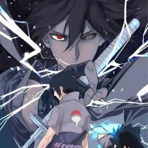 Poster Naruto Sasuke Rinnegan