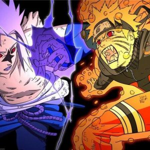 Poster Naruto Sasuke vs Naruto