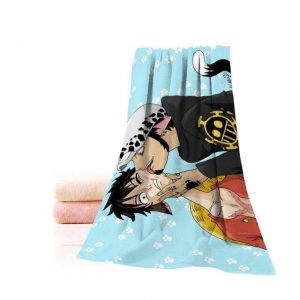 Serviette de Plage One Piece  Luffy & Law