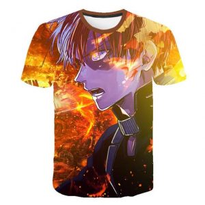 T-Shirt My Hero Academia Shoto flamboyant