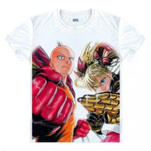 T-Shirt One Punch Man Saitama & Himiko Natsuno