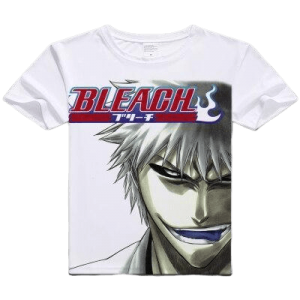 T-Shirt Bleach Zangetsu Hollow Blanc