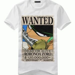 T-Shirt One Piece WANTED Roronoa Zoro
