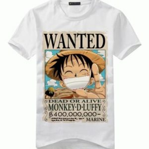 T-Shirt One Piece WANTED Monkey D. Luffy