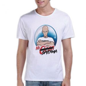 T-Shirt One Punch Man Saitama & Monsieur Propre