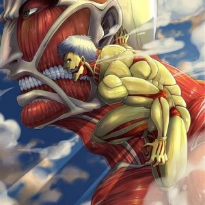 Poster Attaque des Titans Titan Colossal & Titan Cuirassé