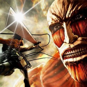 Poster Attaque des Titans Titan Colossal vs Eren