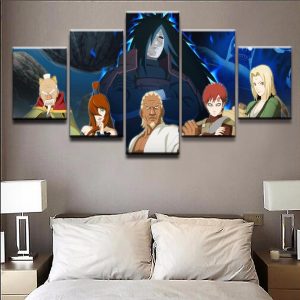 Tableau Naruto Madara vs 5 Kage