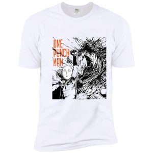 T-Shirt One Punch Man Saitama vs Monstre