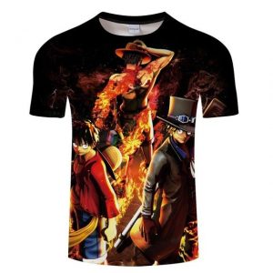 T-Shirt One Piece Sabo Ace Luffy